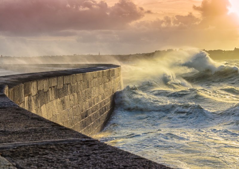 How long for will we be protected by vertical sea wall defences?