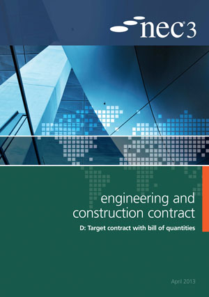 NEC3: Engineering and Construction Contract Option D: target contract with bill of quantities