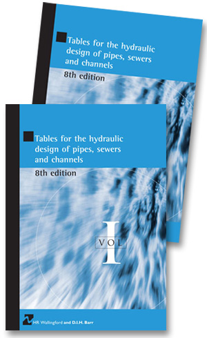 Tables for the Hydraulic Design of Pipes, Sewers and Channels, 8th edition (2 Volume set)